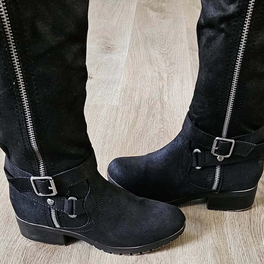 Size 7 Kohl's Stonecrop Black Knee-High Boots - Picture 3 of 8